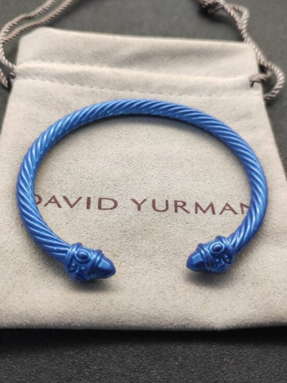 💎David Yurman 925 Silver Bracelets with Original Pouch
